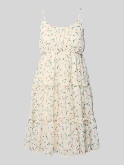 ONLY Getailleerde mini-jurk met plooien, model 'DINA' Offwhite - 2
