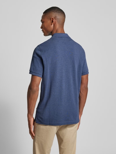 Gant Regular fit poloshirt met labelstitching, model 'SHIELD' Jeansblauw gemêleerd - 5