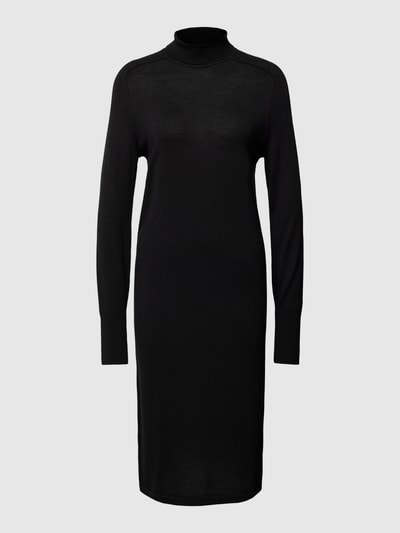 Calvin Klein Womenswear Strickkleid aus Wolle mit Rollkragen Black 2