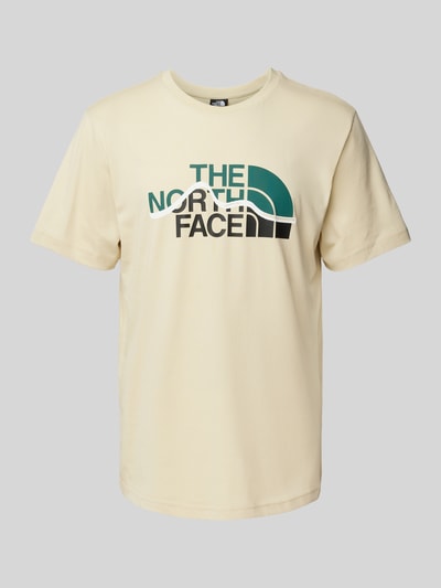 The North Face T-shirt met labelprint, model 'MOUNTAIN LINE' Beige - 2