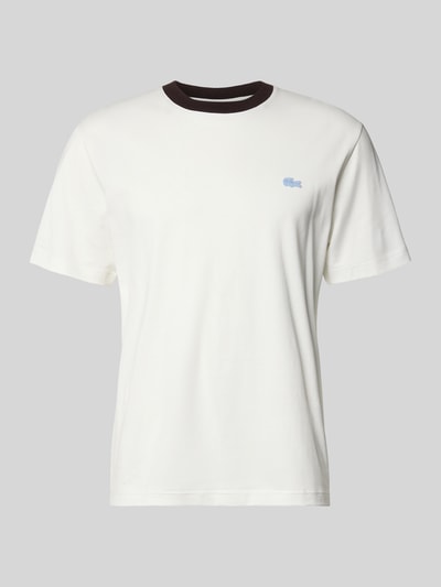 Produktfoto, Regular Fit T-Shirt aus reiner Baumwolle von Lacoste, Optik: Unifarben, Logo-Detail, Rundhals, Kurzarm, Jersey