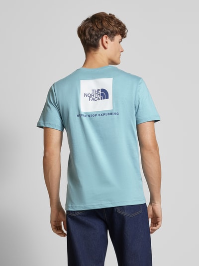 The North Face T-shirt z nadrukiem z logo Petrol 5