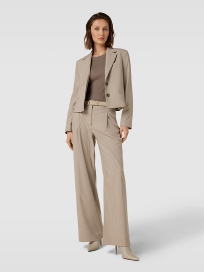 Mango Blazer mit Nadelstreifen Modell 'FLORIDA' Sand 1