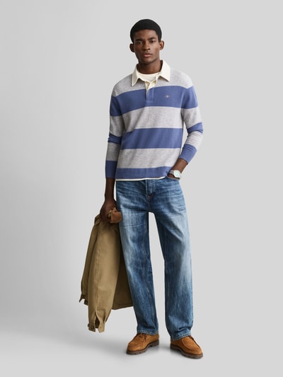 GANT Regular Fit Pullover aus reiner Baumwolle Hellgrau 1