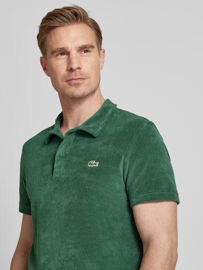 Lacoste Regular fit poloshirt met structuurmotief Groen - 3