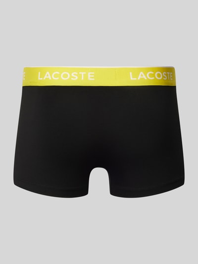 Lacoste Trunks mit elastischem Label-Bund im 3er-Pack Gelb 3