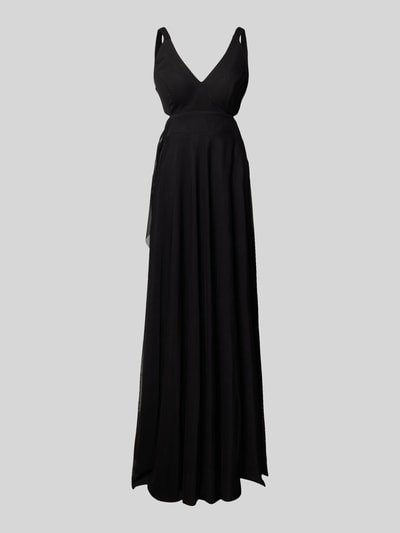 TROYDEN COLLECTION Abendkleid mit tiefem V-Ausschnitt Black 1