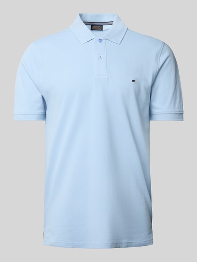 Christian Berg Men Poloshirt mit Label-Stitching Bleu 2