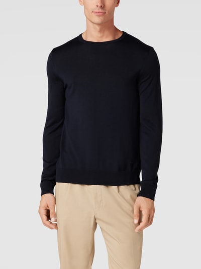 JOOP! Collection Pullover van merinowol, model 'Denny' Marineblauw - 4