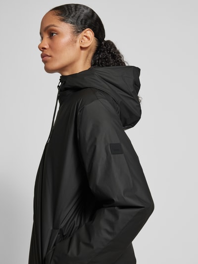 RAINS Parka mit Zweiwege-Reißverschluss Modell 'Lohja' Black 3