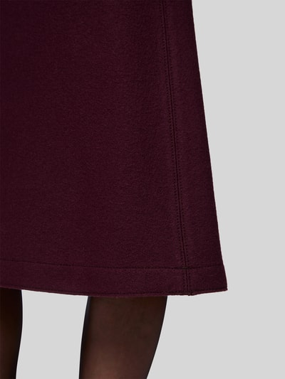 Marc Cain Midi-rok van wol met steekzakken Bordeaux - 6