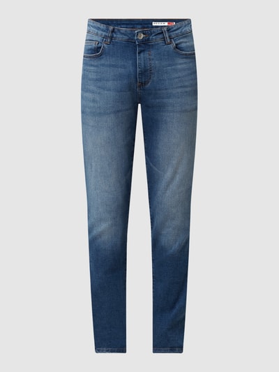 REVIEW Slim fit jeans met wassing Blauw - 2