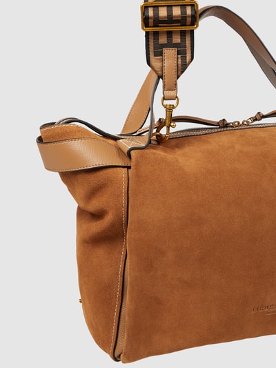 LIEBESKIND BERLIN Weekender aus Veloursleder Modell 'Gray' Camel 5