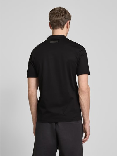 HUGO Poloshirt mit V-Ausschnitt Modell 'Dimerspolo' Black 5