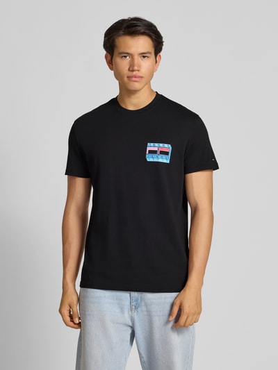 Tommy Jeans Regular Fit T-Shirt aus reiner Baumwolle Black 5