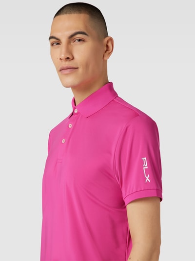 Polo Ralph Lauren Poloshirt met labelstitching Felroze - 3