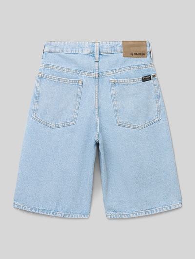 Garcia Bermudas im 5-Pocket-Design mit Label-Details Blau 3