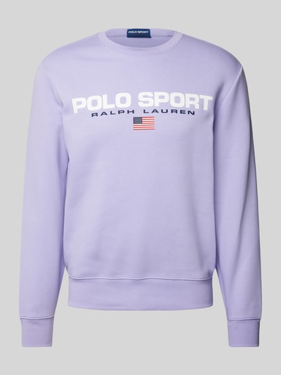 Polo Sport Sweatshirt mit Label-Print Lavender 2