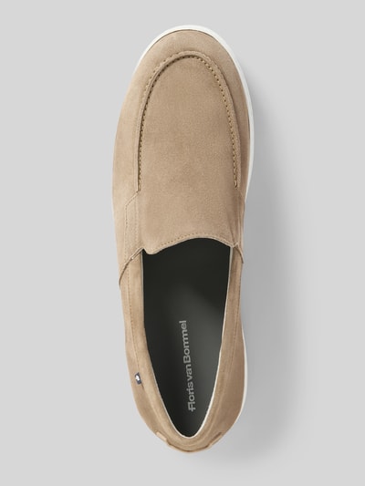 Floris Van Bommel Loafer mit Label-Detail Modell 'De Kupster' Beige 3