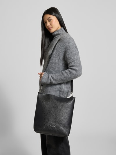 Marc O'Polo Shopper van echt runderleer, model 'BRINJA' Zwart - 1