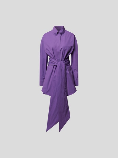 Alexandre Vauthier Blusenkleid mit Schleife Violett 2