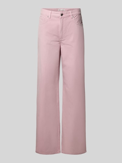 Produktfoto, Jeans mit Eingrifftaschen Modell 'NEWYORK' von MANGO in Rosa, Reine Baumwolle, Wide-Leg-Pants, Bundweite 41 cm, Innenbeinlänge 79 cm, Größe 36, glatte Oberfläche
