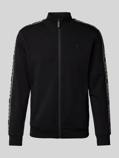 Guess Activewear Sweatjack met labeldetail, model 'ARLO' Zwart - 2