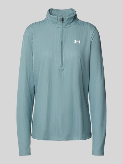 Under Armour Shirt met lange mouwen, opstaande kraag en ritssluiting Mintgroen - 2