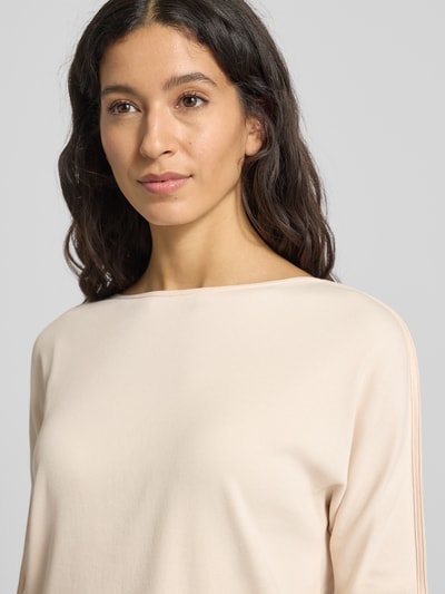 Marc Cain T-shirt met boothals en 3/4-mouwen Zand - 3