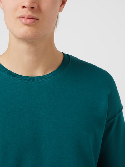 Jack & Jones Sweatshirt van biologische katoenmix, model 'Star' Lindegroen - 3