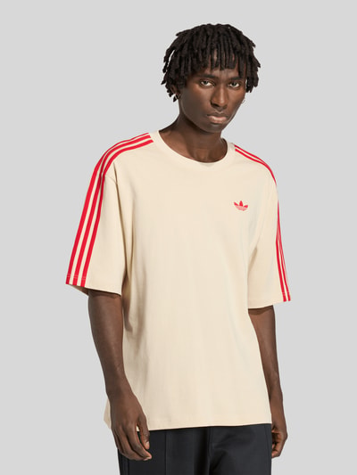 adidas Originals Oversize T-Shirt aus reiner Baumwolle Beige 4
