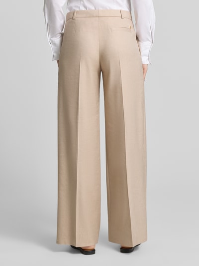 HUGO Weite Hose aus Viskose-Mix Modell 'HALATI' Beige 5