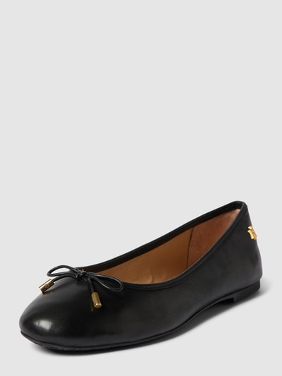 Lauren Ralph Lauren Ballerinas aus Leder Modell 'JAYNA' Black 2