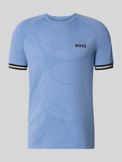BOSS Green Regular Fit T-Shirt mit Label Print Modell 'TOC SERVE 2' Ocean 2
