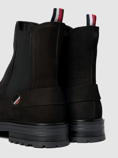 Tommy Hilfiger Chelsea Boots mit Label-Detail Modell 'COIN' Schwarz 3