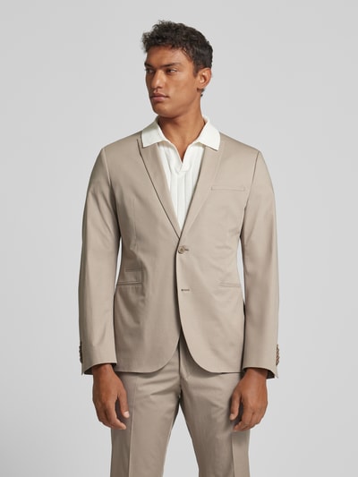Drykorn Anzug im unifarbenen Design Modell 'Irving' Beige 4