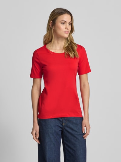 s.Oliver RED LABEL Slim fit T-shirt van katoen Rood - 4