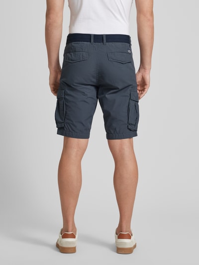 Petrol Regular Fit Cargoshorts mit Gürtel Mittelgrau 5