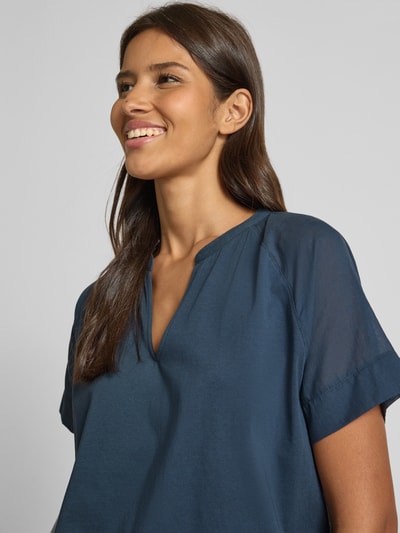 Marc O'Polo Relaxed Fit Blusenshirt aus reiner Baumwolle Marine 3