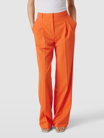 HUGO Hose mit fixierten Bundfalten Modell 'Havira' Orange 4