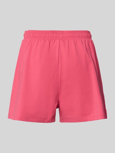 BOSS Pyjama short van katoenmix met tunnelkoord Felroze - 3