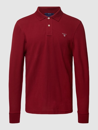 Gant Poloshirt im langärmeligen Design Bordeaux 2