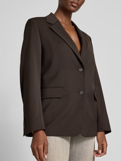 Filippa K Regular Fit Blazer mit Brusttasche Dunkelbraun 3