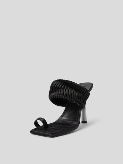 Gia Borghini Mules mit Pfennigabsatz Black 2