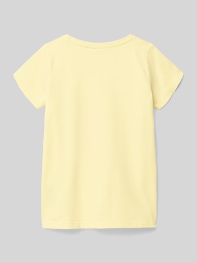 Produktfoto, A-Linien T-Shirt aus reiner Baumwolle von s.Oliver RED LABEL, unifarben, kurzarm, Jersey, Rückansicht, Kinderbekleidung