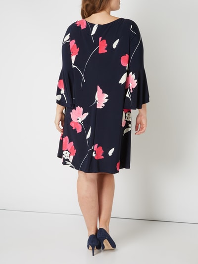 Lauren Ralph Lauren PLUS SIZE - jurk met bloemenmotief Donkerblauw - 5