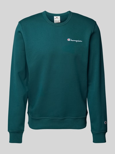 CHAMPION Sweatshirt met labelstitching Donkergroen - 2