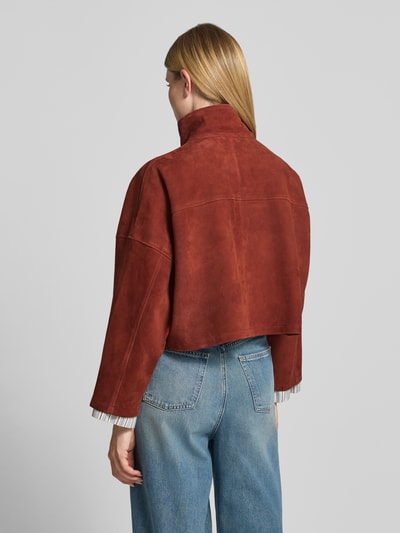 DRYKORN Jacke in Leder-Optik mit Pattentaschen Modell 'ARKLOW' Rostrot 5
