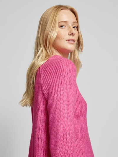 Only Strickpullover mit Mock-Neck Modell 'JADE' Rot 3