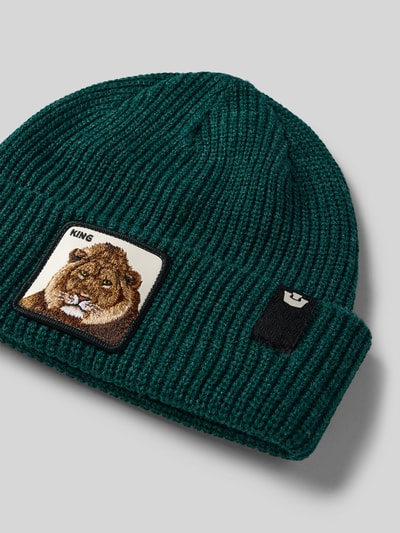 GOORIN BROS. Beanie met motiefpatch, model 'THE KING BEANIE' Donkergroen - 2